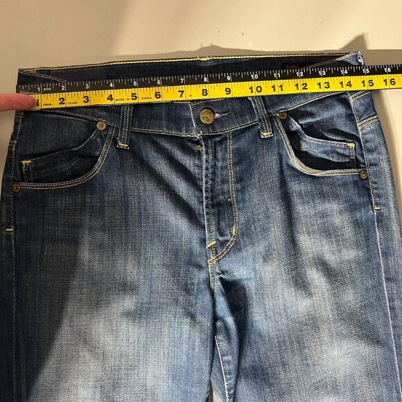 Citizens Of Humanity Jeans Womens 28 Blue High Rise Wide Leg Dark Wash Stretch - Picture 2 of 16